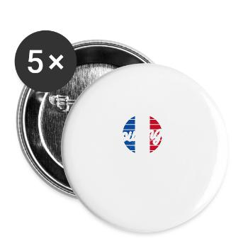 Boulanger L'Homme Le Mythe La Légende Cuisson - Buttons groß 56 mm (5er Pack) - Weiß - Vorne