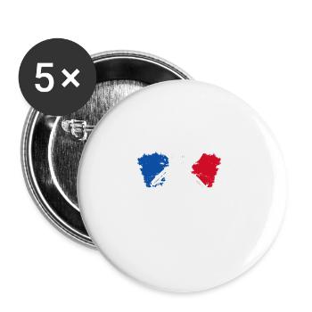 Je Peux Pas J'ai Encore Bricolage Bricoleur - Buttons groß 56 mm (5er Pack) - Weiß - Vorne