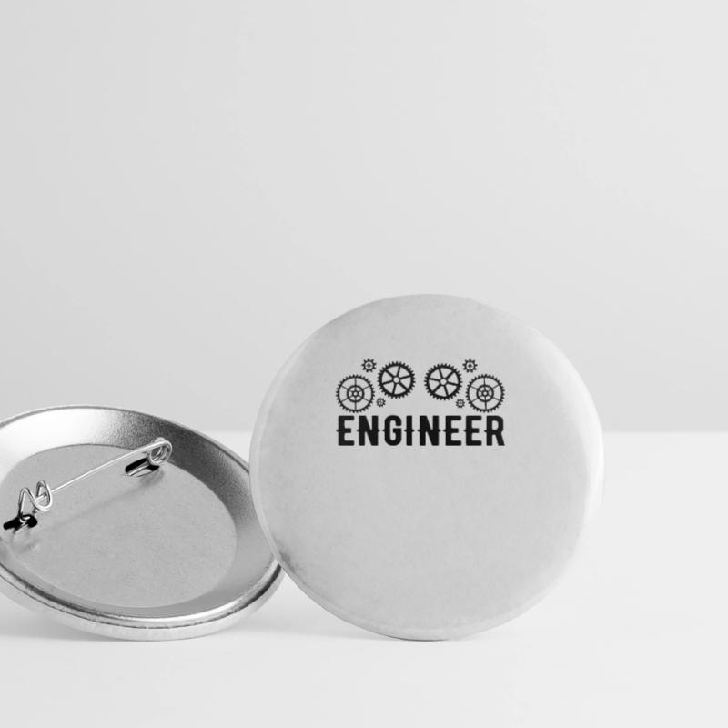 Engineer Brain Mechanical Engineering Electrical Engineering Math Buttons large 2.2''/56 mm (5-pack)