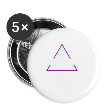 Techno House Party EDM Festival Goa Electro Rave - Buttons large 2.2''/56 mm (5-pack) - white - Front