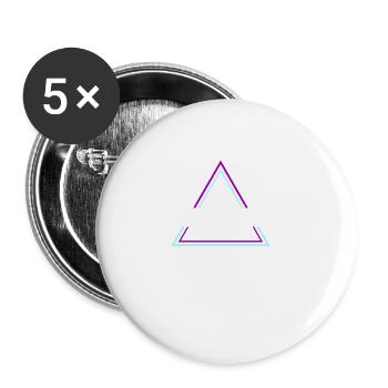 Techno House Party EDM Festival Goa Electro Rave - Lot de 5 grands badges (56 mm) - blanc - Devant