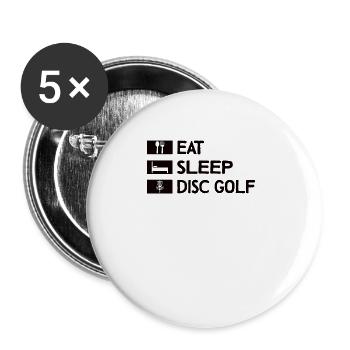 Disc Golf Disc Golf Frisbee Tree Basket Drop - Buttons large 2.2''/56 mm (5-pack) - white - Front
