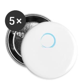 Parkour, Freerunning, Street Workout, Acrobatic - Buttons large 2.2''/56 mm (5-pack) - white - Front