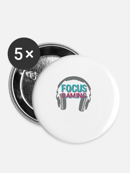 Focus gaming - Buttons groß 56 mm (5er Pack) - Weiß