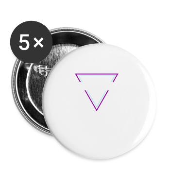 Techno House Party EDM Festival Goa Electro Rave - Lot de 5 grands badges (56 mm) - blanc - Devant