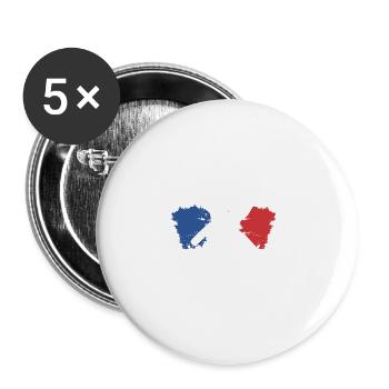 C'est Compliqué D'Etre Une Légende Et Un - Buttons groß 56 mm (5er Pack) - Weiß - Vorne