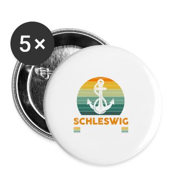 Schönberg Schleswig-holstein - Buttons large 2.2''/56 mm (5-pack) - white - Front