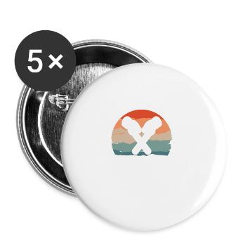 Fragen Sie mich etwas über Klempner Klempner - Buttons groß 56 mm (5er Pack) - Weiß - Vorne