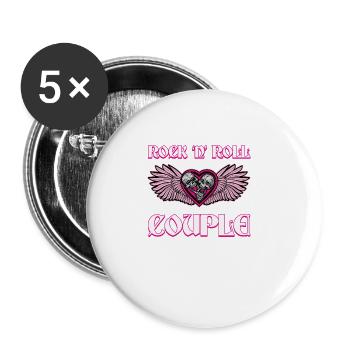 Auto Tuner Girl, Mécanicien automobile de course, Femme - Lot de 5 grands badges (56 mm) - blanc - Devant