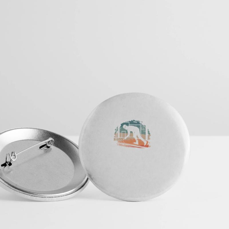 Ich bin nicht nur ein Bruder, ich bin ein Dachdecker Dachdecker Buttons groß 56 mm (5er Pack)