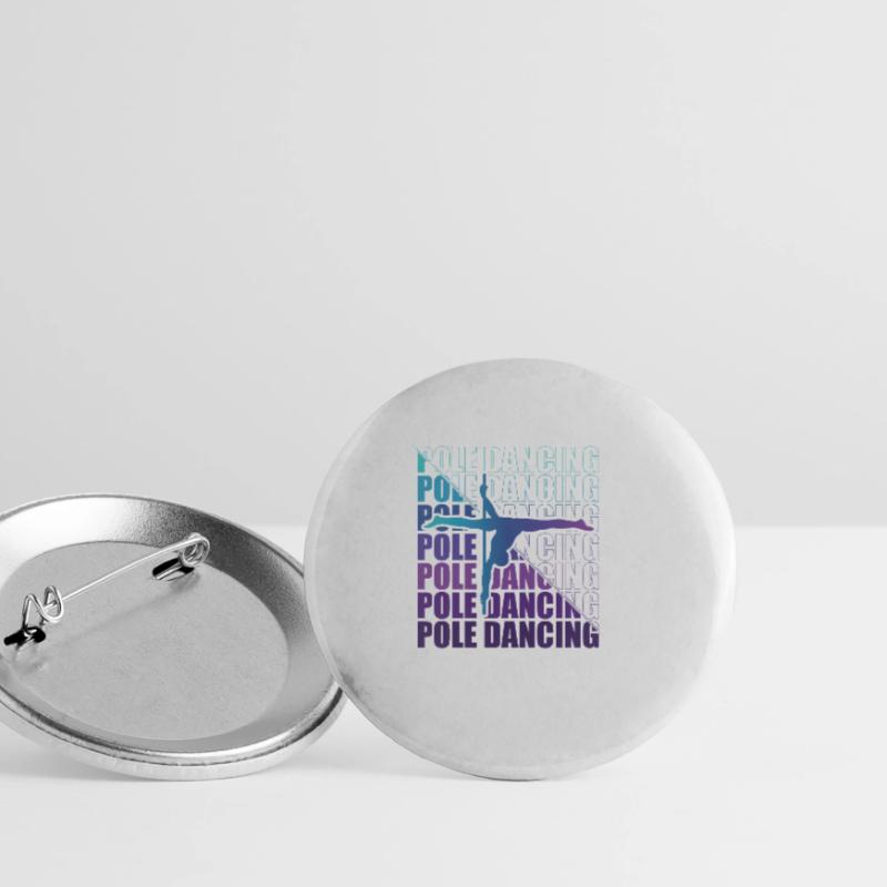 Pole Dance Dancer, Pole Dance, Pole Dancing Buttons large 2.2''/56 mm (5-pack)