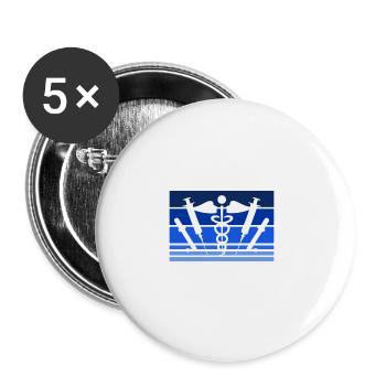 I'm An Allergist And That's My Super Power - Buttons large 2.2''/56 mm (5-pack) - white - Front