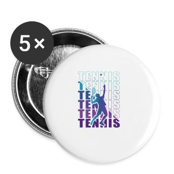 Clothing outfit for tennis players Club Tennis - Buttons large 2.2''/56 mm (5-pack) - white - Front
