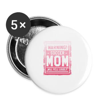 I'm The Crazy Rehab Nurse They Warned You About RN - Lot de 5 grands badges (56 mm) - blanc - Devant