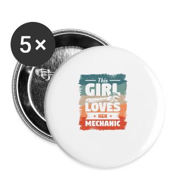 I'm The Crazy Rehab Nurse They Warned You About RN - Buttons large 2.2''/56 mm (5-pack) - white - Front