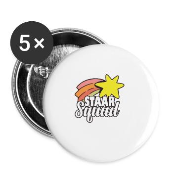 Journée d’examen de l’équipe Staar drôle Journée d’examen des enseignants - Lot de 5 grands badges (56 mm) - blanc - Devant