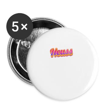 Neusserin Neusser Neuss - Lot de 5 grands badges (56 mm) - blanc - Devant