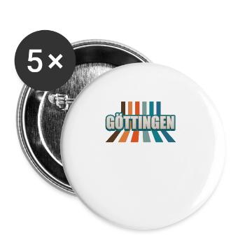 Göttingerin Göttinger Göttingen - Lot de 5 grands badges (56 mm) - blanc - Devant