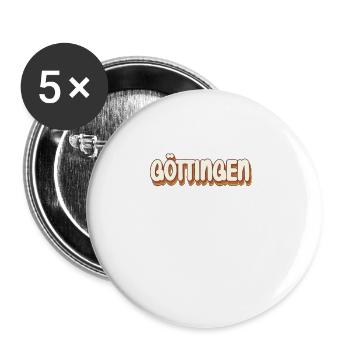 Göttingerin Göttinger Göttingen - Lot de 5 grands badges (56 mm) - blanc - Devant