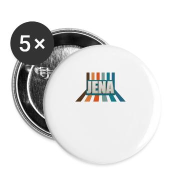 Jenaerin Jenaer Jena - Buttons large 2.2''/56 mm (5-pack) - white - Front