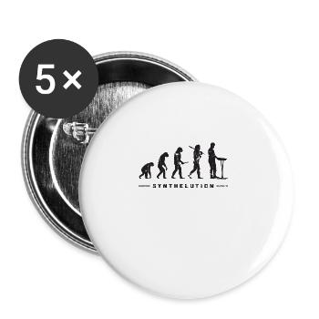 Synthelution - synthesizer analog synth - - Buttons large 2.2''/56 mm (5-pack) - white - Front