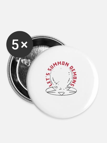 Occult - Buttons groß 56 mm (5er Pack) - Weiß