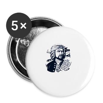 2Bach Funny Internet Meme Crossover Music - Buttons large 2.2''/56 mm (5-pack) - white - Front