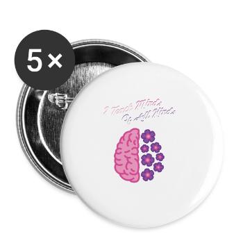 Special Education Teacher Gifts Love Teaching - Buttons large 2.2''/56 mm (5-pack) - white - Front