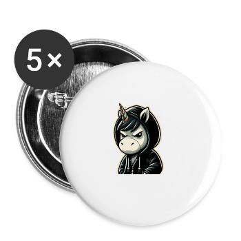 Du stinkst Geh weiter Sarkastisches - Buttons groß 56 mm (5er Pack) - Weiß - Vorne