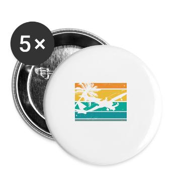 Most Likely To Overpack Matching Family Cruise - Buttons groß 56 mm (5er Pack) - Weiß - Vorne