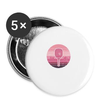 Grandma Pickleball Player Pickle Ball Paddle - Buttons large 2.2''/56 mm (5-pack) - white - Front