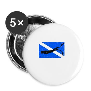 Diving, Freediving, Freediving No Limit Freediving - Buttons large 2.2''/56 mm (5-pack) - white - Front