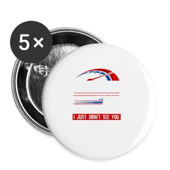 Car Tuner, Car Mechanic, Racing Car, Tuning - Buttons large 2.2''/56 mm (5-pack) - white - Front