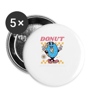 Groovy Testing Day School Outfits Für Alle Klassen - Buttons groß 56 mm (5er Pack) - Weiß - Vorne