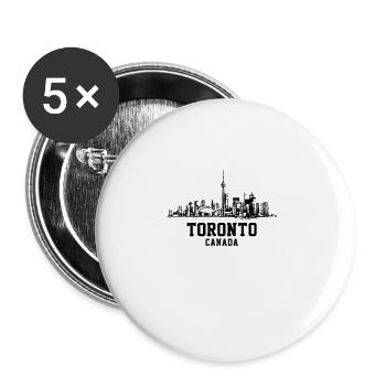 toronto Canada, canadian - Buttons groß 56 mm (5er Pack) - Weiß - Vorne
