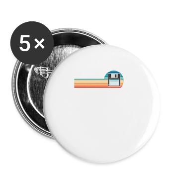 Retro Vintage Dad Joke Great, All Occasions - Buttons large 2.2''/56 mm (5-pack) - white - Front