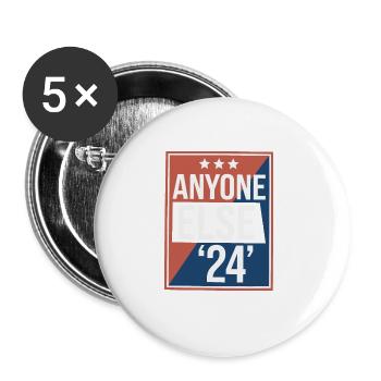 Anyone Else Election 2024 - Buttons groß 56 mm (5er Pack) - Weiß - Vorne