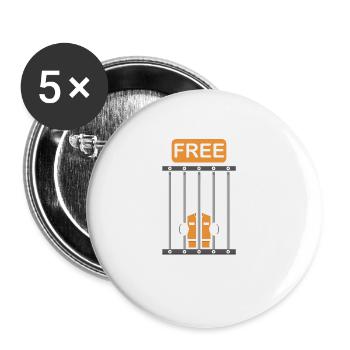 IT Geek, Accessoires PC Périphériques de stockage Evolution - Lot de 5 grands badges (56 mm) - blanc - Devant