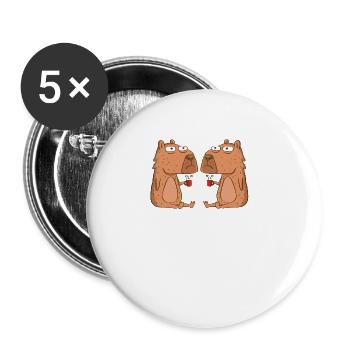Programmierer Wombat Software Computer PC - Buttons groß 56 mm (5er Pack) - Weiß - Vorne