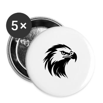 Eagle - Buttons large 2.2''/56 mm (5-pack) - white - Front