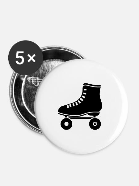 Walze - Buttons groß 56 mm (5er Pack) - Weiß