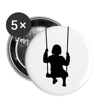 SchaukEmma - Buttons groß 56 mm (5er Pack) - Weiß - Vorne