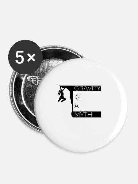 gravity66 - Buttons groß 56 mm (5er Pack) - Weiß