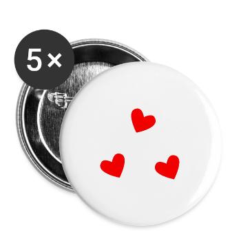 FÊTE DES PÈRES. BONNE FÊTE PAPA. PAPA. BONNE FÊTE - Lot de 5 grands badges (56 mm) - blanc - Devant