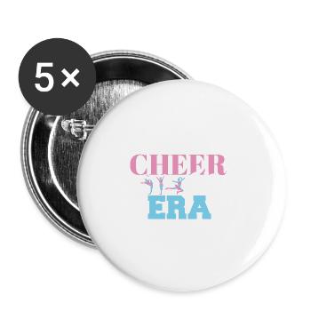In My Cheer Sis Era Cheering Dance Member Proud - Buttons large 2.2''/56 mm (5-pack) - white - Front