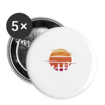Grill Evolution Vintage Father's Day Grill Master - Buttons large 2.2''/56 mm (5-pack) - white - Front
