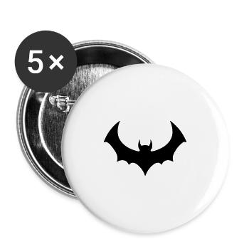 Bat - Buttons large 2.2''/56 mm (5-pack) - white - Front