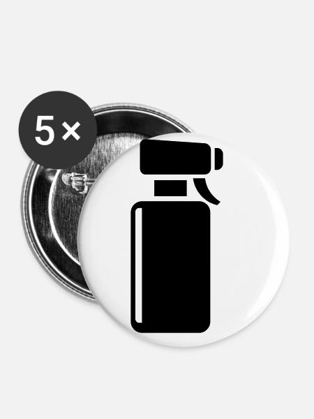 spray stylist - Buttons groß 56 mm (5er Pack) - Weiß