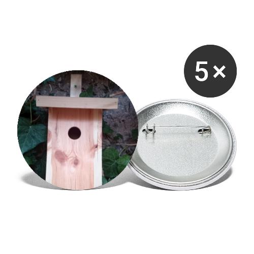 The nesting box - luxury for the garden bird - Buttons large 2.2''/56 mm (5-pack)
