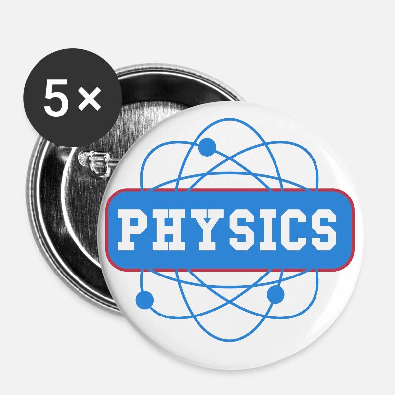 physics - Buttons large 2.2''/56 mm (5-pack) - white